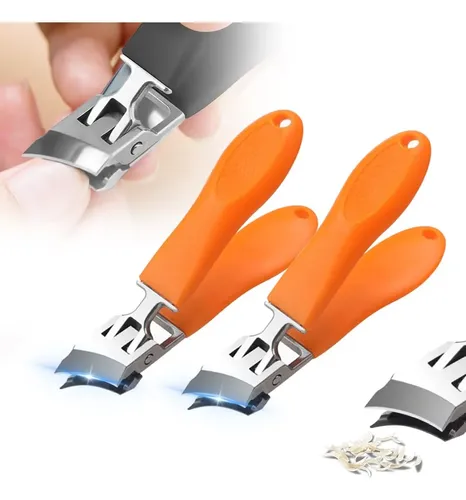 Cortauñas Para Uñas Encarnadas, Boca Ancha, 2 Piezas Naranja