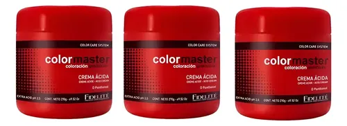 Kit Fidelite Color Master Crema Extra Acida X3 Unidades 270 g