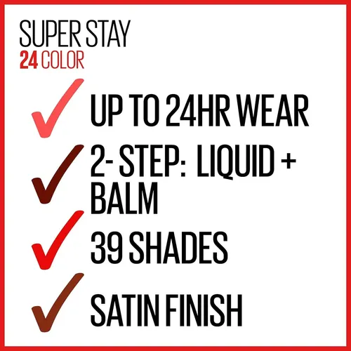 Maybelline Labial Superstay 24 Tono 145 Constant Cocoa