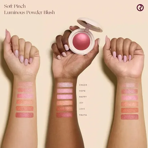 Rubor en polvo Rare Beauty Soft Pinch Blush Tono Happy Luminoso 2.8ml