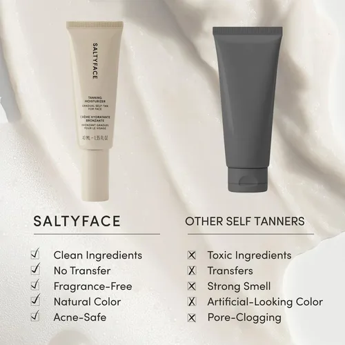 Crema Hidratante Bronceadora Saltyface Autobronceadora Facia