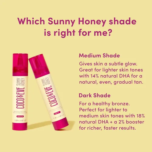 Gotas Faciales Bronceadoras Coco & Eve Sunny Honey Dark 30 M