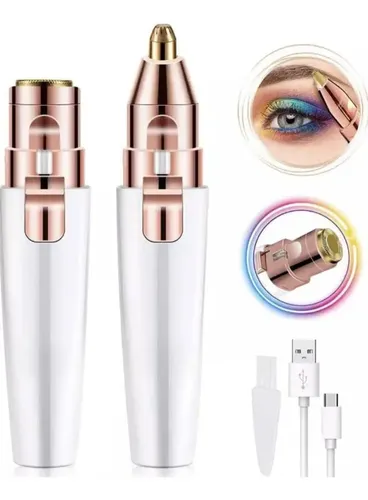 Mini Depiladora Eléctrica 2 En 1 Vello Facial Y Cejas