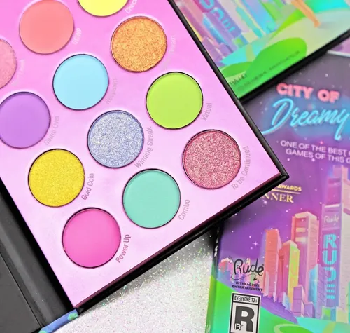 Paleta 15 Sombras Pasteles Rude Cosmetics City Of Dreamy Lights Mate Satinado