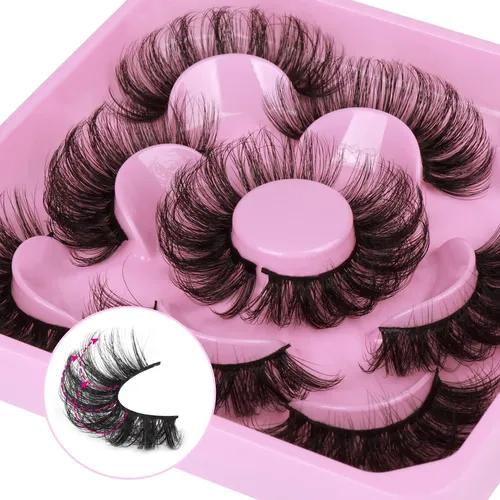 Pestañas Falsas Focipeysa 20mm Fluffy D Curl Sintéticas