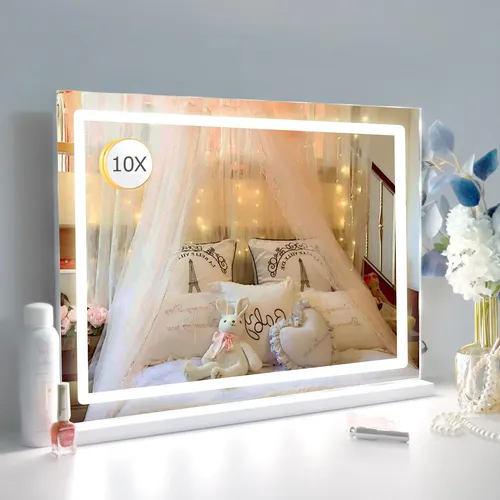 Espejo De Maquillaje Lilyhome, 58 X 46 Cm, Led, 10 X Magg Us