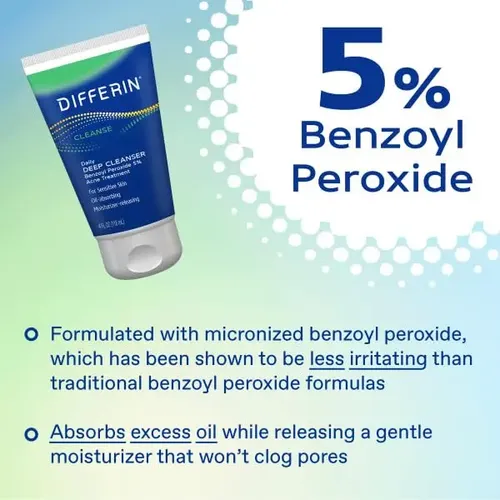 +jabón Facial Differin Acne Con Peróxido De Benzoilo Al 5%,  Acneica