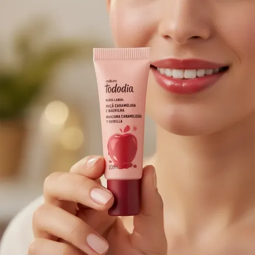 Gloss Labial Tododía Manzana Caramelizada Y Vainilla Natura
