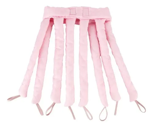 Rulos De Cabello Sin Calor Octopus Diadema Rosa