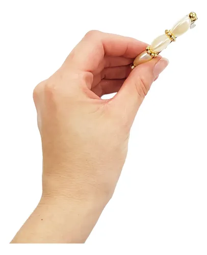 Hebilla Para Pelo Con Perlas Detalles Dorados Pack X12