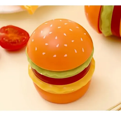 Dispensador Hilo Dental Plástico Forma Hamburguesa