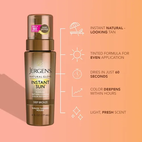 Mousse Solar Corporal Instantáneo Xxjergens Natural Glow, Au