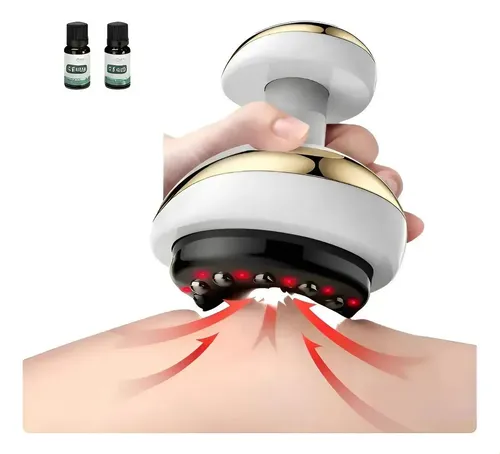 Zmasajeador Eléctrico Rrr Gua Sha Con Ventosas Y Aceites B