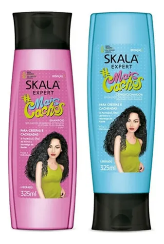 Skala Mais Cachos kit Shampoo y Acondicionador Vegano Rulos Pelo