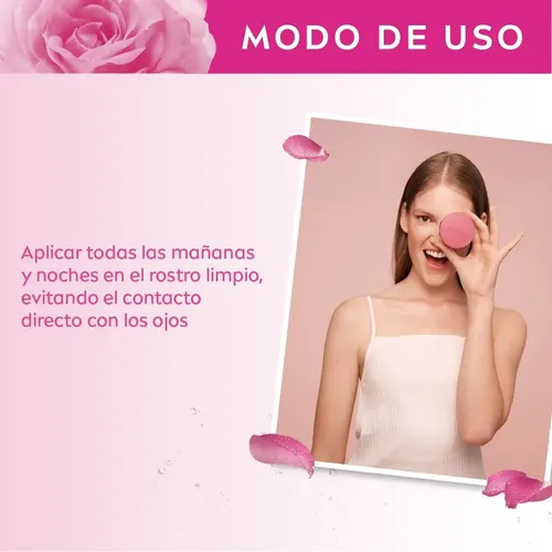 Crema facial hidratante en gel NIVEA Rose Care para todo tipo de piel x 50 ml
