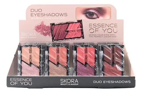 Paleta De Sombras Duo Para Maquillaje Eyeshadow Skora Color 2