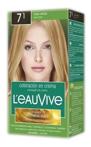 L’eau Vive Kit Tintura Coloración En Crema Tono 7.1 rubio ceniza