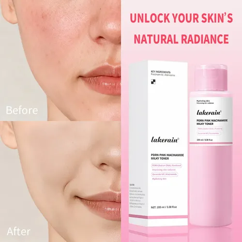 Tónico Facial Hidratante Niacinamida Rosa Y Pdrn .
