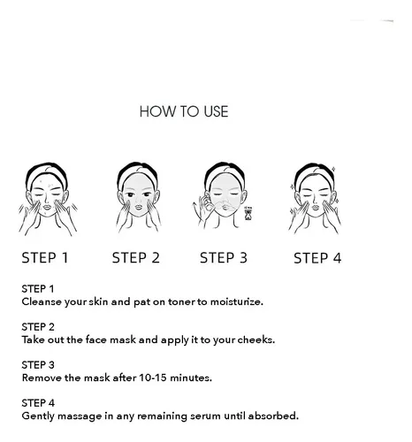 Mascarilla Facial De Aceite Uzu De 5 Hojas, Mascarilla Hidra