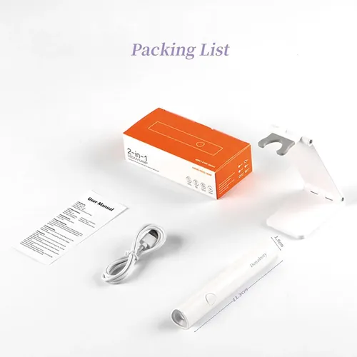Lámpara Uv Led Para Uñas Portátil Blanca Recargable