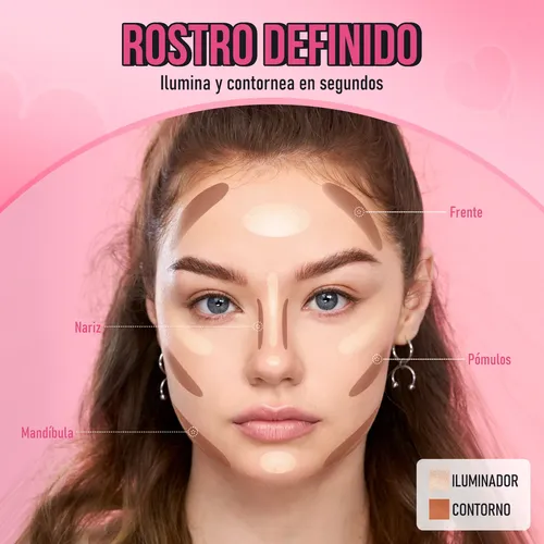 Highlight Contour Stick Cremoso Fácil De Difuminar Rostro 2 Light