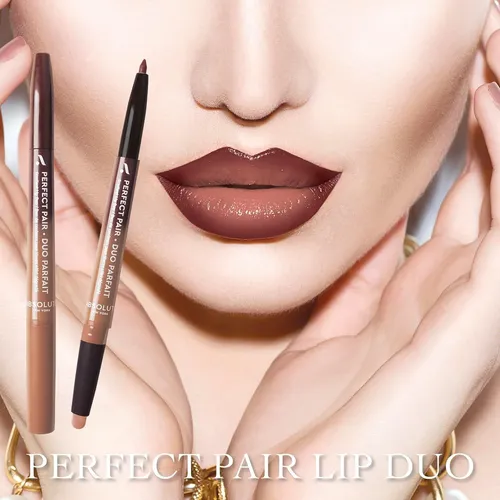 Dúo Labial Satinado Y Delineador Absolute New York