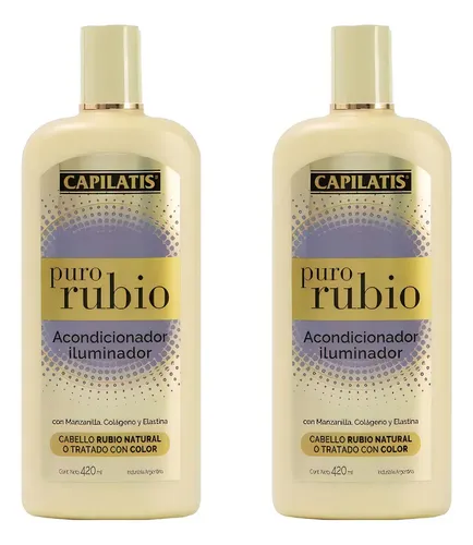 Acondicionador Capilatis Iluminador Puro Rubio 420ml X2u