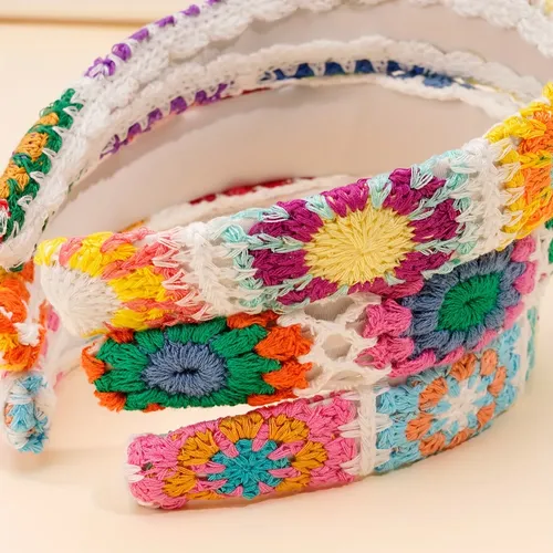 Accesorios Para El Pelo Tejidos Flores Pack X3
