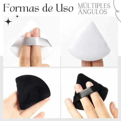 40×esponja Maquillaje Polvo Base Triángulo Cosméticos .