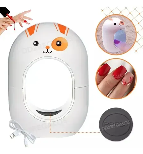 Cabina Bombon Uv Led Uñas Dedos 8w Esculpidas Gelificadas
