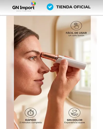 Kit Depilador Facial 2 En 1 Cejas Bozo Usb Indoloro Portátil