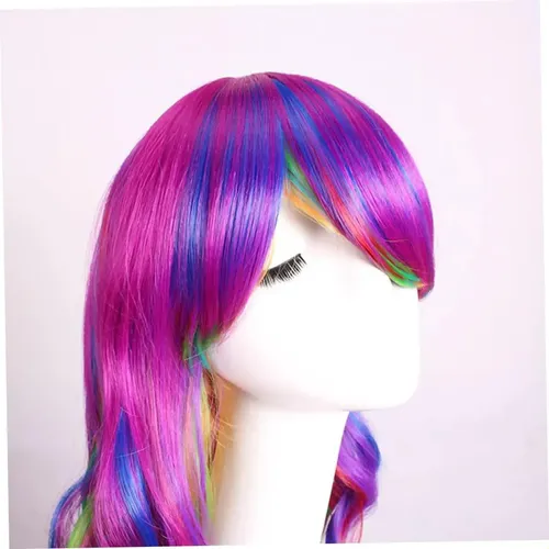 W Peluca Larga Rizada Ondulada De Anime Para Cosplay H