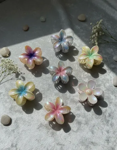 Broches Para El Pelo X3 Flores Cabello Mujer Urbanchic 1006