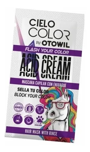 Mascara Capilar Con Enjuague Crema Acida Otowil Caja X12uni