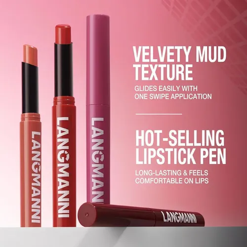 Set de 12 Labiales Jolilab Mate de Larga Duración, Colores Nude y Oscuros