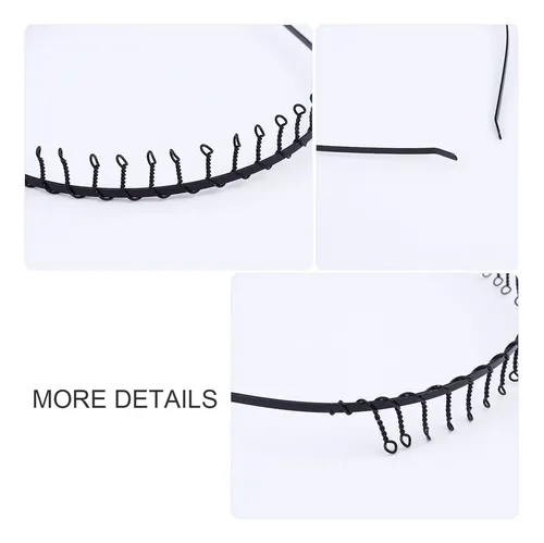 24pcs 31 Dientes Peine Pelo Aro Mujer Creativa Diadema Simpl