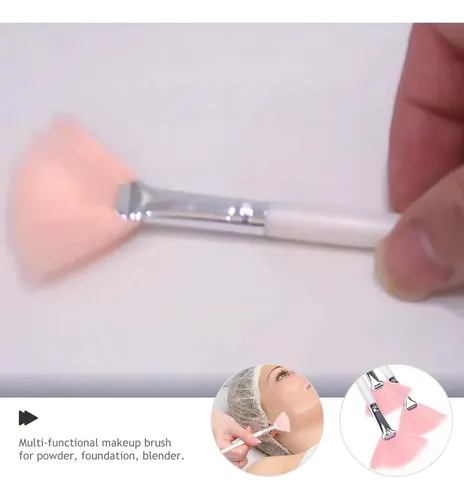 Juego De 6 Brochas De Maquillaje Facial Tipo Abanico Con