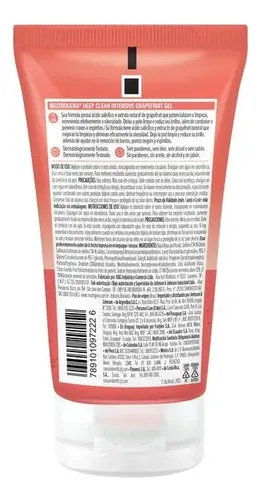 Gel De Limpeza Neutrogena Deep Clean Grapefruit 150 Gr.