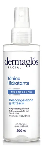Dermaglós Facial Tónico Hidratante Descongestivo Purificante