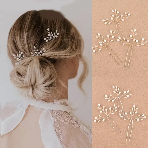Peinetas Tocado Novia Para Cabello Juego X2 Mujer