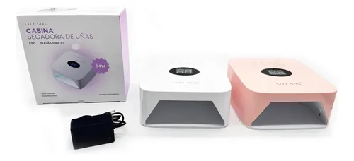 Cabina Lámpara Uv Led 54w City Girl Esmaltado Semi Blanco