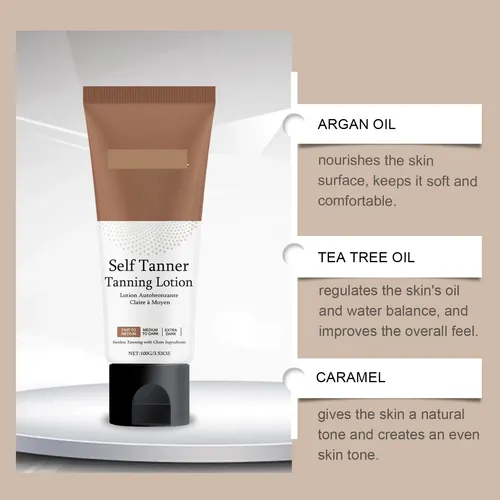 Crema Bronceadora Hidratante E Hidratante Sin Sol, 1 Unidad