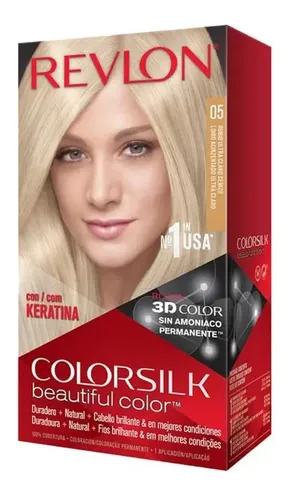 Kit Tintura Colorsilk Beautiful Color Con Keratina Tono Rubio Ult Claro Ceniza Revlon