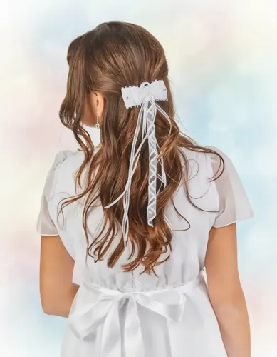 Moño Cabello Niña Comunión Cortejo Nena Accesorio Pelo