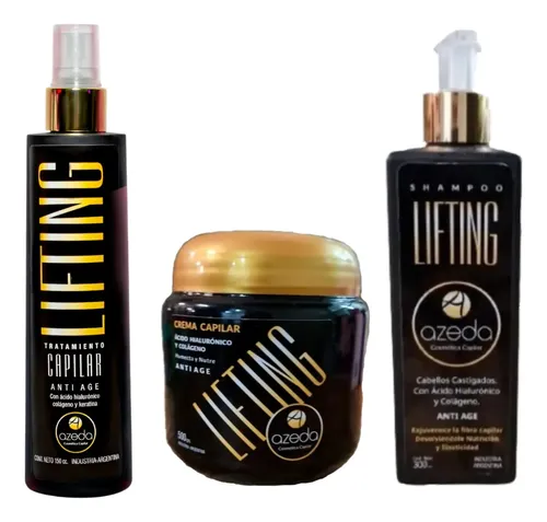 Crema De 500g + Shampoo + Tratamiento Lifting Azeda