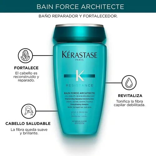 Kérastase Résistance Bain Force Architecte Shampoo Reparación | 250ml |
