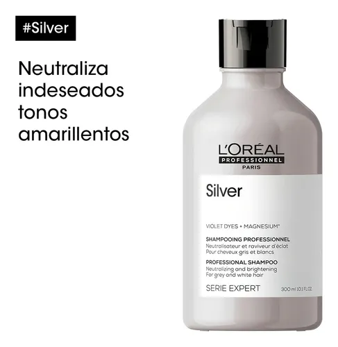 Shampoo Cuidado Canas L’oréal Professionnel Silver 300ml