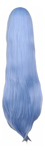 Peluca Party Straight Light Para Mujer, Cosplay, Azul, Larga 38inches