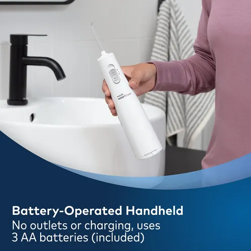 Hilo Dental Portátil Waterpik Wf-02, Blanco, A Batería Blanco