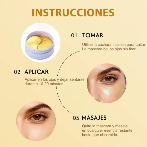 . Wy Lm Parches De Ojos Oro 24k Colágeno Ojeras Bolsas Y